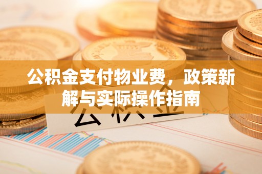 泰兴公积金支付物业费，政策新解与实际操作指南
