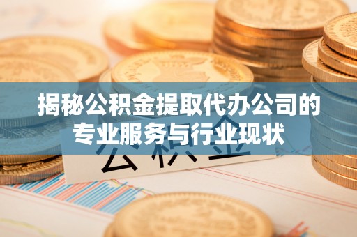 泰兴揭秘公积金提取代办公司的专业服务与行业现状