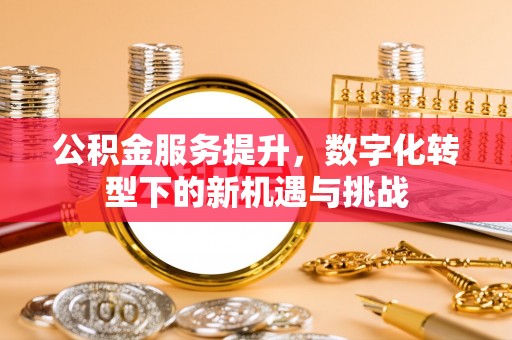 泰兴公积金服务提升，数字化转型下的新机遇与挑战