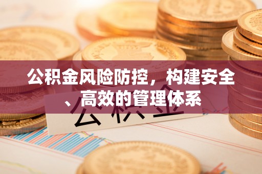 泰兴公积金风险防控，构建安全、高效的管理体系