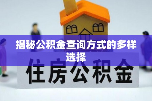 泰兴揭秘公积金查询方式的多样选择