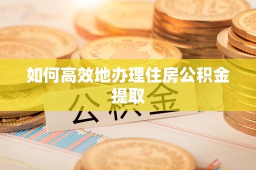泰兴如何高效地办理住房公积金提取